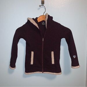 Girls Kuhl Apres Hooded Fleece Jacket Girls XS